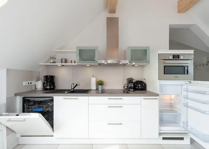 Am Horizont No 2 Fuer 2-4 Pers, 2 Schlafz, Babybett, Suedbalkon, Kostenloser Parkplatz 400 Meter Zum *